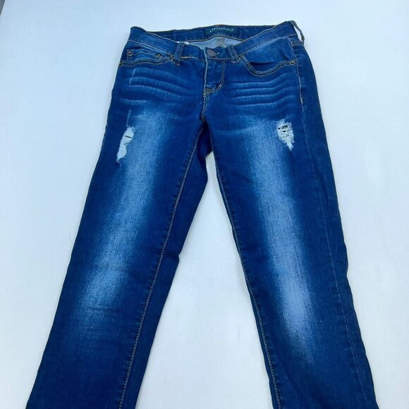 Aeropostale Womens Distressed Jeggings Low Rise Size 0R - Picture 2 of 10